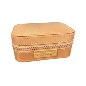 Dagne Dover Small Travel Case Women's Compact Organizer Peach Orange Neoprene